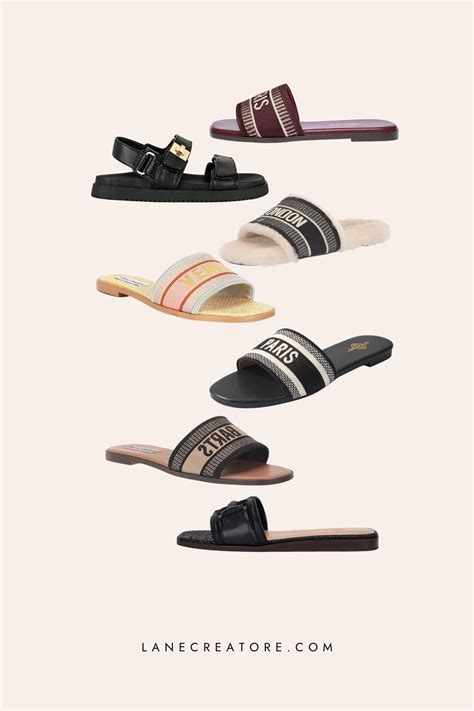 dior dupe slides|christian dior sandals tie up.